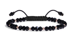 Bratara cu bile din aur 14k si cristale