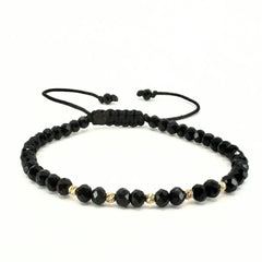 Bratara cu bile din aur 14k si cristale