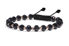 Bratara cu bile din aur 14k si cristale