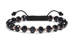 Bratara cu bile din aur 14k si cristale