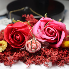 Colier Aur 14K Oval cu pietricele