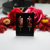 Cercei Aur 14K Cruce