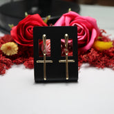 Cercei Aur 14K Cruce