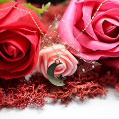 Colier Aur 14K Semiluna cu stea