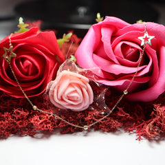 Colier Aur 14K stelute cu bile