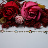 Bratara Aur 14K floricele si ochi deochi