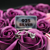 Cercei Cristale negre forma triunghi