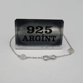 Bratara Argint 925 Infinit cu banut pietre