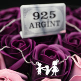 Colier Argint 925 Familie mama cu fetita si baiat