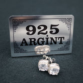 Cercei Argint 925 Piatra alba