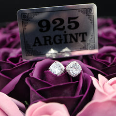 Cercei Argint 925 Piatra alba