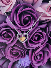 Colier Argint 925 Doua inimi