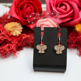 Cercei Aur 14K Fluture cu pietre