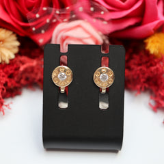 Cercei Aur 14K Rotunzi cu piatra