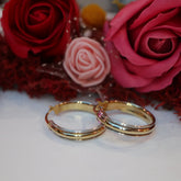 Cercei Aur 14K Doua culori