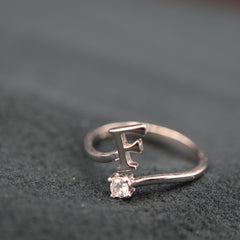 Argint 925 Initiala F- Reglabil