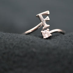 Argint 925 Initiala F- Reglabil