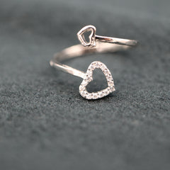 Inel Argint 925 Inima - Reglabil