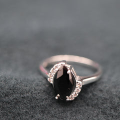 Inel Argint 925 Piatra neagra