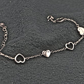 Bratara Argint 925 Sase Inimioare