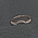 Inel Argint 925 Pietricele albe semicerc