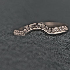 Inel Argint 925 Pietricele albe semicerc