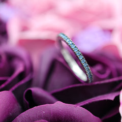 Inel Argint 925 Tennis Albastru