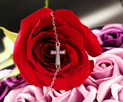 Bratara Argint 925 Cruciulita cu pietre