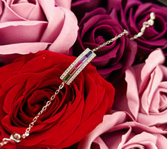 Bratara Argint 925 Dreptunghi cu pietre colorate