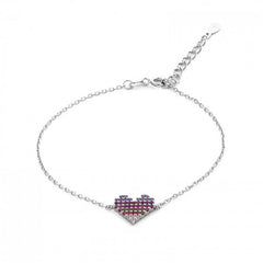 Bratara Argint 925 Inimioara cu pietre