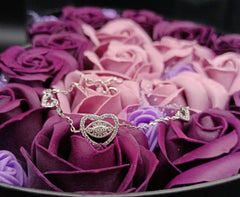 Bratara Argint 925 Trei Inimioare