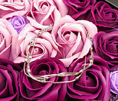 Bratara Argint 925 Trei lanturi cu bilute