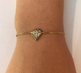 Bratara Aur forma de diamant