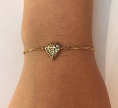 Bratara Aur forma de diamant