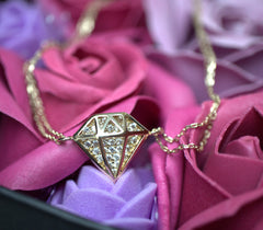 Bratara Aur forma de diamant