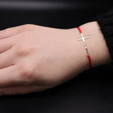 Bratara cu snur cruce aur 14k