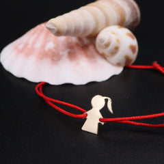 Bratara cu snur fetita aur 14k
