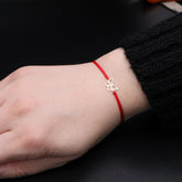 Bratara cu snur fluture aur 14k