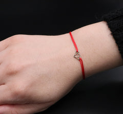 Bratara cu snur forma de diamant aur 14k