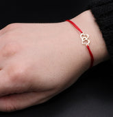 Bratara cu snur inimioare Aur 14K