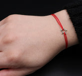 Bratara cu snur stea aur 14k