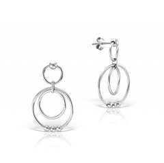 Cercei Argint 925 Cercuri cu bilute