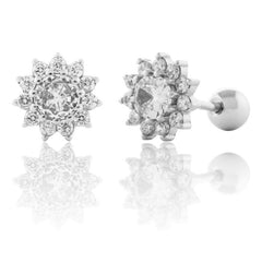 Cercei Argint 925 Floare