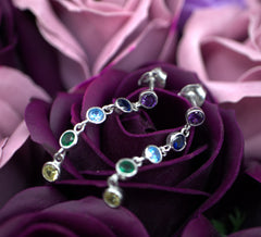 Cercei Argint 925 Pietre colorate