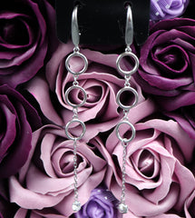 Cercei Argint 925 Trei cercuri cu lant