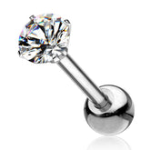 Cercei Argint 925 zirconiu alb