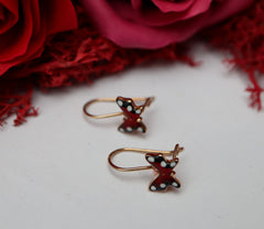 Cercei Aur de copii Fluturas