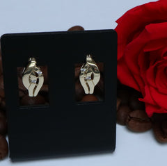 Cercei Aur Intercalat