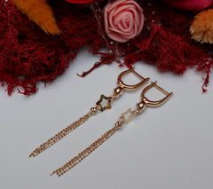 Cercei Aur Lant cu steluta