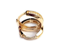 Cercei Aur rotunzi cu pietre